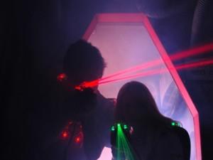 Kids with laser guns